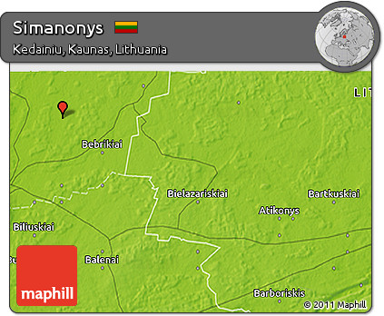 Physical 3D Map of Simanonys
