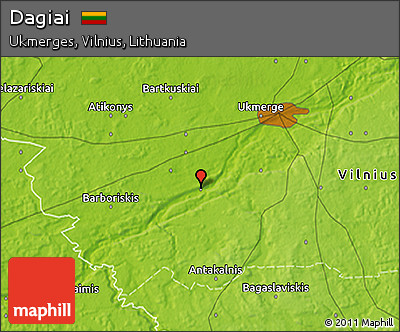 Physical 3D Map of Dagiai