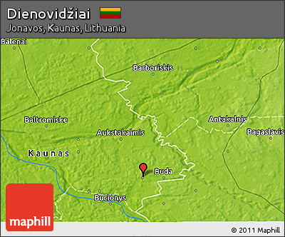 Physical 3D Map of Dienovidžiai
