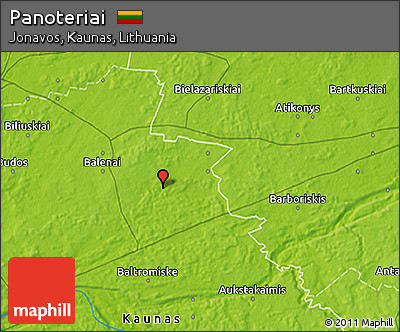 Physical 3D Map of Panoteriai