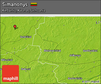 Physical 3D Map of Simanonys