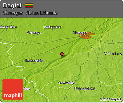 Physical 3D Map of Dagiai