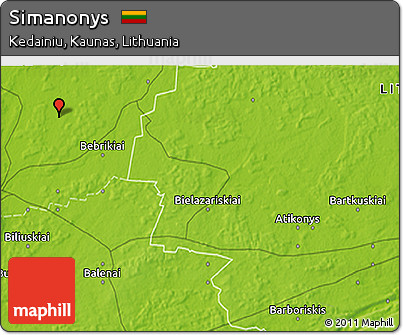 Physical 3D Map of Simanonys