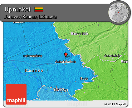 Political 3D Map of Upninkai