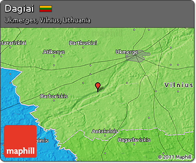 Political 3D Map of Dagiai
