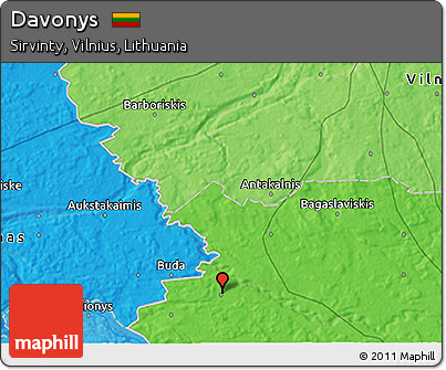 Political 3D Map of Davonys