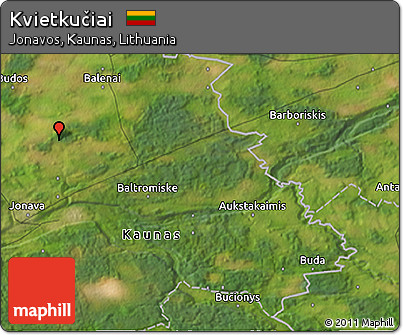 Satellite 3D Map of Kvietkučiai