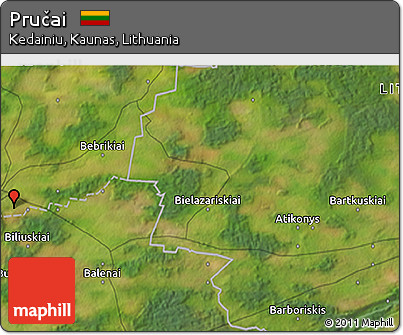 Satellite 3D Map of Pručai
