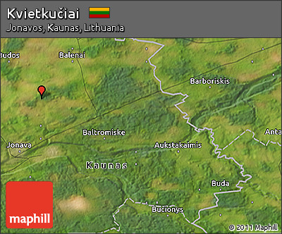 Satellite 3D Map of Kvietkučiai