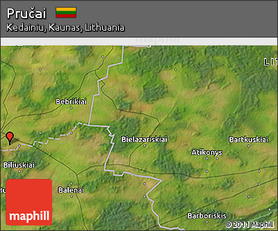 Satellite 3D Map of Pručai