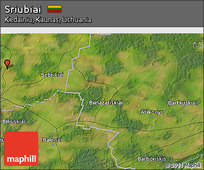 Satellite 3D Map of Sriubiai