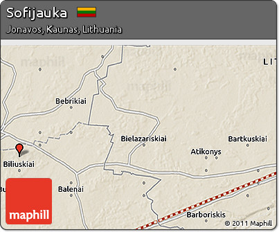 Shaded Relief 3D Map of Sofijauka