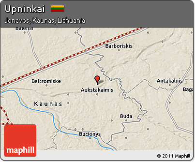 Shaded Relief 3D Map of Upninkai