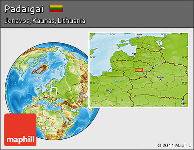 Physical Location Map of Padaigai