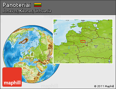 Physical Location Map of Panoteriai