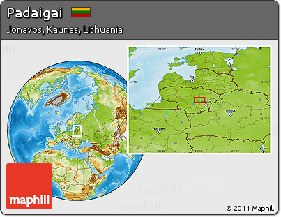 Physical Location Map of Padaigai