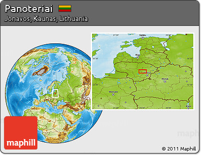 Physical Location Map of Panoteriai