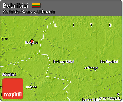 Physical Map of Bebrikiai