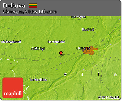 Physical Map of Deltuva