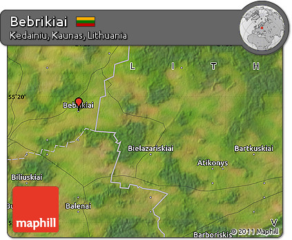 Satellite Map of Bebrikiai