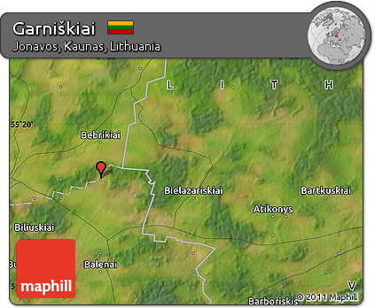 Satellite Map of Garniškiai