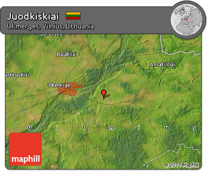 Satellite Map of Juodkiškiai