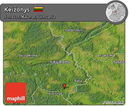 Satellite Map of Keižonys