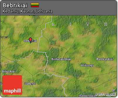 Satellite Map of Bebrikiai