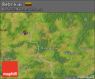 Satellite Map of Bebrikiai