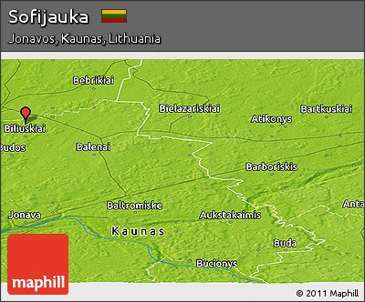 Physical Panoramic Map of Sofijauka