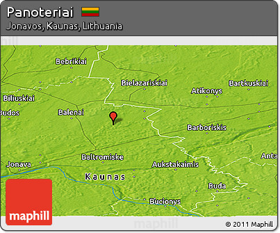 Physical Panoramic Map of Panoteriai
