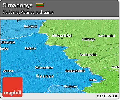 Political Panoramic Map of Simanonys