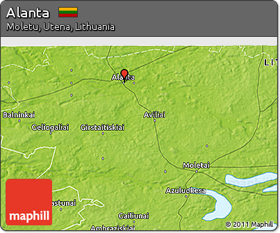 Physical 3D Map of Alanta