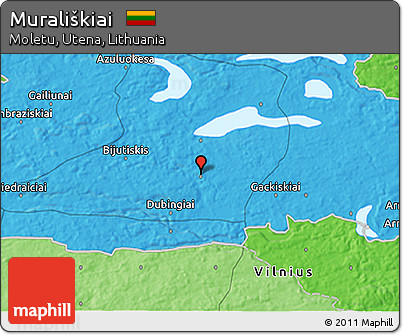 Political 3D Map of Murališkiai