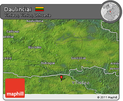 Satellite 3D Map of Daulinčiai
