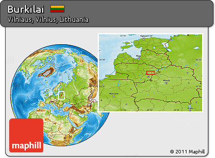 Physical Location Map of Burkilai