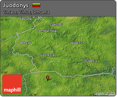 Satellite Map of Juodonys