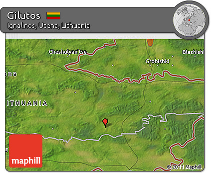 Satellite 3D Map of Gilutos