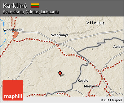 Shaded Relief 3D Map of Karklinė