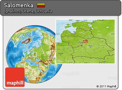 Physical Location Map of Salomenka