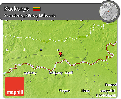Physical Map of Kackonys