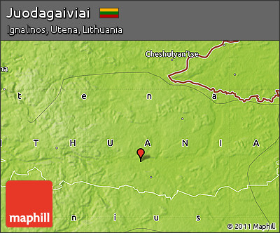Physical Map of Juodagaiviai