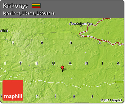 Physical Map of Krikonys