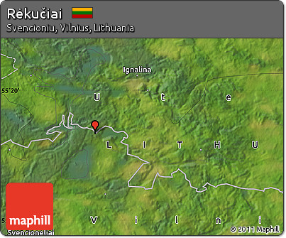 Satellite Map of Rėkučiai