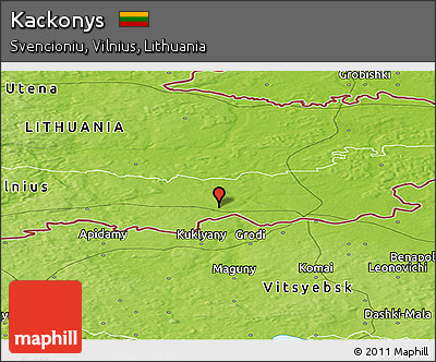 Physical Panoramic Map of Kackonys