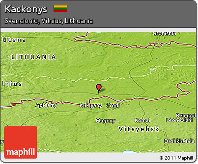 Physical Panoramic Map of Kackonys