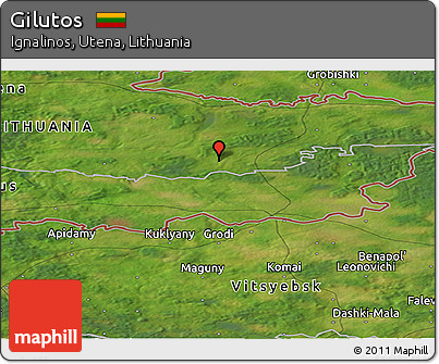 Satellite Panoramic Map of Gilutos