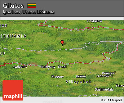 Satellite Panoramic Map of Gilutos