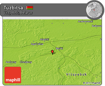 Physical 3D Map of Tuzbitsa