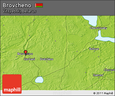 Physical 3D Map of Brovcheno